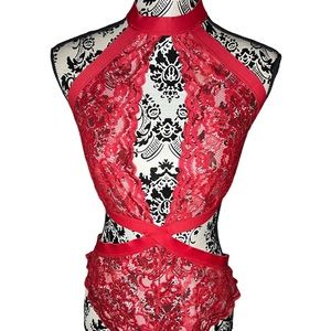 Windsor Spice It Up Sheer Lace Teddy